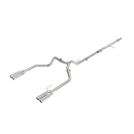Afe Stainless Steel, Without Muffler, 3 Inch Pipe Diameter, Single Exhaust With Quad Exits, Rear Exit 49-34130-P